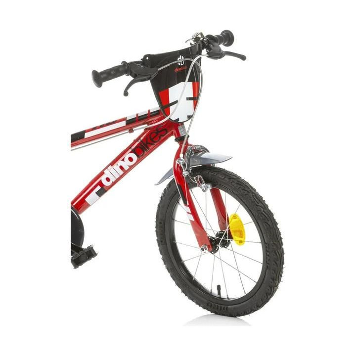 DINO Bikes - Dětské kolo 16" červené