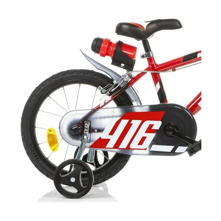 DINO Bikes - Dětské kolo 16" červené