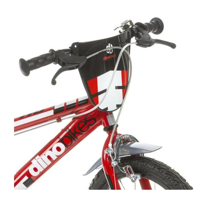 DINO Bikes - Dětské kolo 16" červené