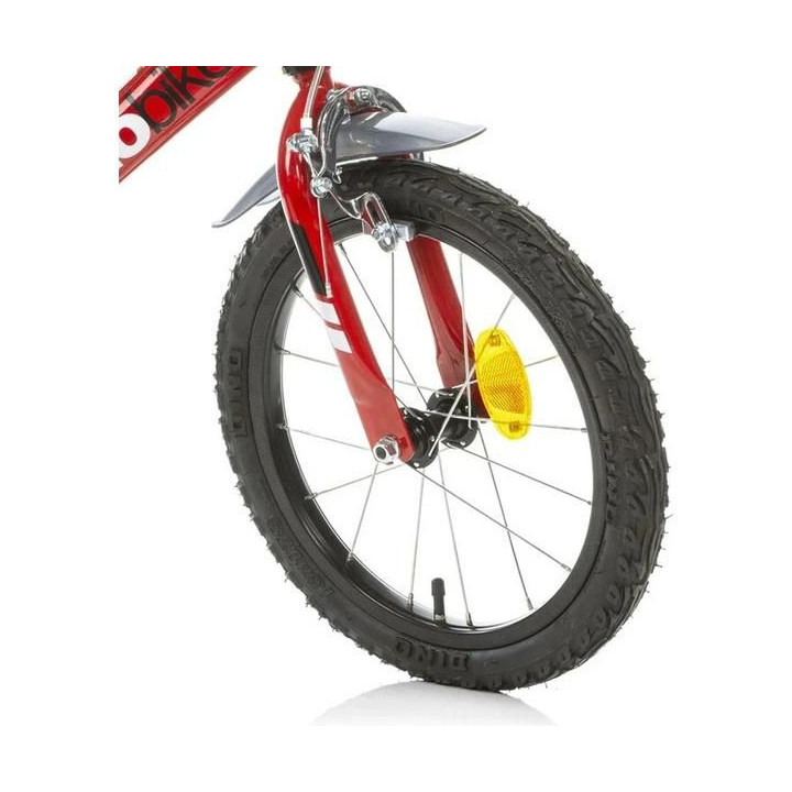 DINO Bikes - Dětské kolo 16" červené