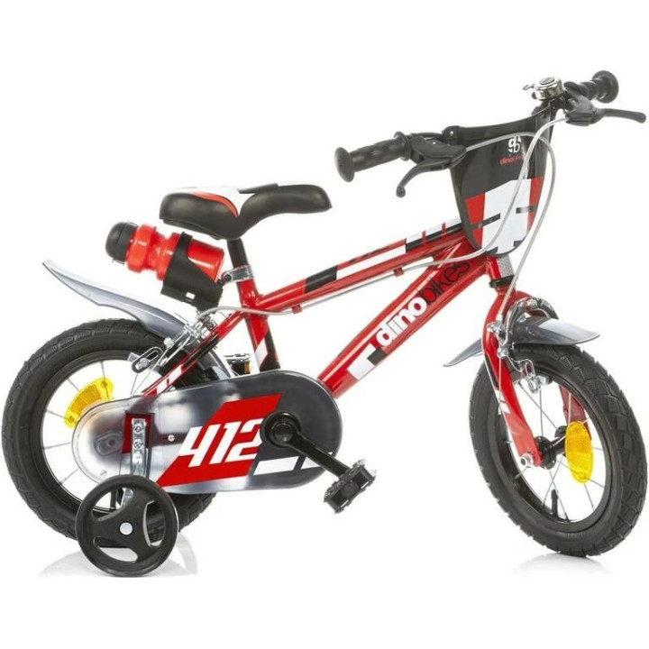 DINO Bikes - Dětské kolo 12" červené