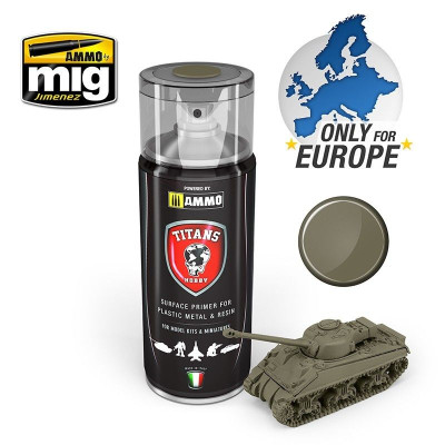 TITANS HOBBY U.S. Olive Drab Matt Primer 400ml