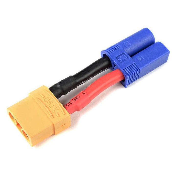 Konverzní kabel EC5 přístroj - XT-90 baterie 10AWG