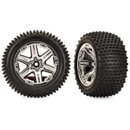 Traxxas kolo 2.8", RXT chromový disk, Alias pneu (2WD elektro zadné) (2)