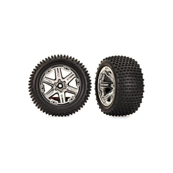Traxxas kolo 2.8", RXT chromový disk, Alias pneu (2WD elektro zadné) (2)
