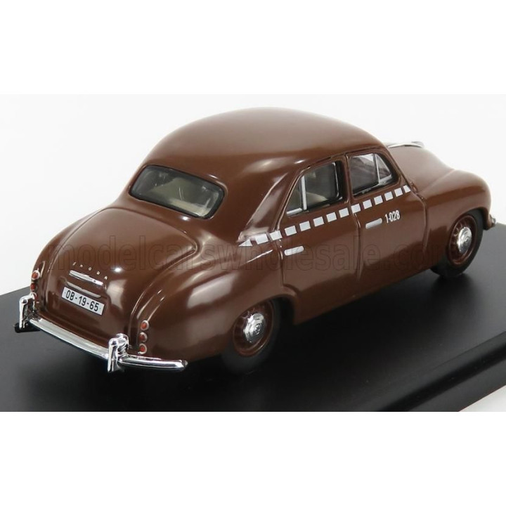 ABREX ŠKODA 1201 TAXI 1956 - BROWN 1/43