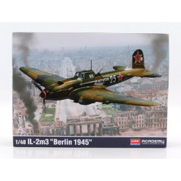 ACADEMY ILYUSHIN IL-2M3 MILITARY AIRPLANE BERLIN 1945 1/48