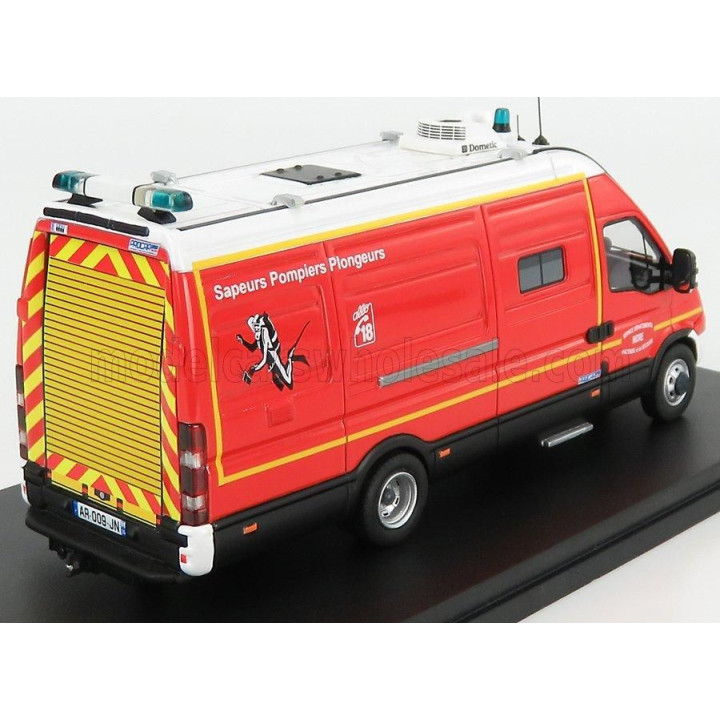 ALERTE IVECO FIAT NEW DAILY 50-18 VAN SDIS 36 SAPEURS POMPIERS PLONGEURS 2019 - RED WHITE 1/43