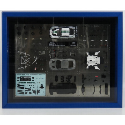 ALMOST REAL BENTLEY QUADRO PANEL DISPLAY CONTINENTAL GT3 TEAM ABSOLUTE ASIA N 8 2015 - WHITE GREEN 1/43