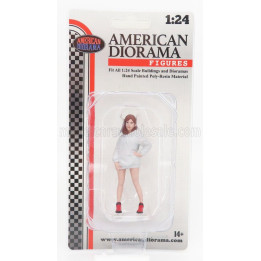AMERICAN DIORAMA FIGURES GIRL HIP HOP - 2 - GREY 1/24