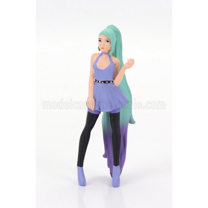 AMERICAN DIORAMA FIGURES COSPLAY GIRL 4 - BLUE GREEN 1/24