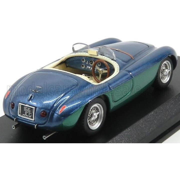 ART MODEL FERRARI 166MM BARCHETTA ch.0064 AVVOCATO GIANNI AGNELLI PERSONAL CAR 1948 - BLUE 1/43
