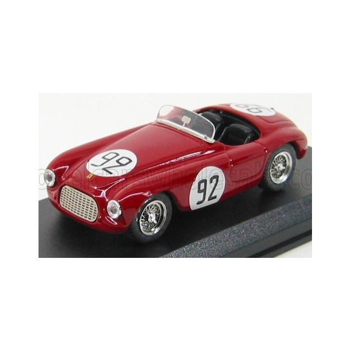 ART MODEL FERRARI 225S TOURING N 92 12th GP MONTECARLO 1952 E.CASTELLOTTI - RED 1/43