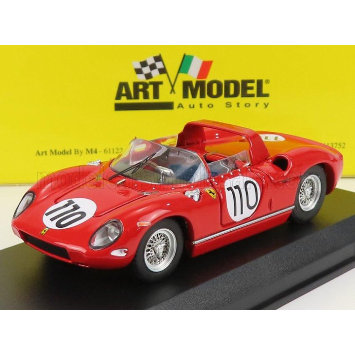 ART MODEL FERRARI 250P  ch.0812  N 110 WINNER 1000 Km NURBURGRING 1963  J.SURTEES - W.MAIRESSE - RED 1/43