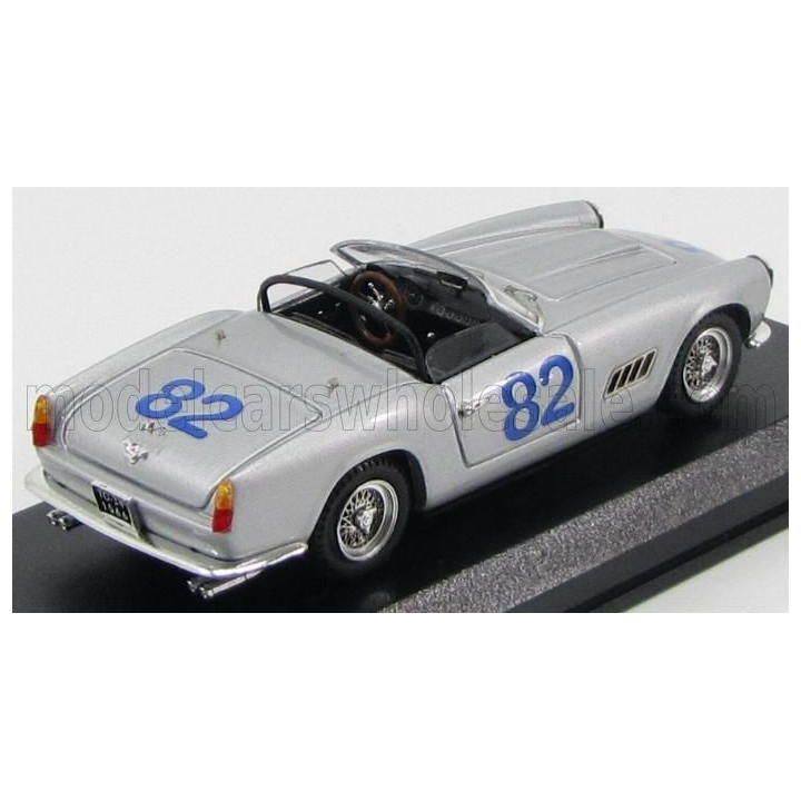 ART MODEL FERRARI 250 SWB CALIFORNIA SPIDER N 82 TARGA FLORIO 1962 U.DE BONIS - R.FUSINA - SILVER 1/43