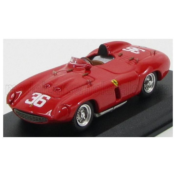 ART MODEL FERRARI 857S SPIDER N 36 WINNER BUENOS AIRES 1956 HILL - GENEBIEN - RED 1/43