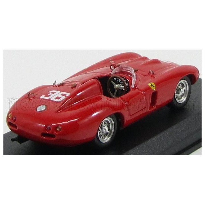 ART MODEL FERRARI 857S SPIDER N 36 WINNER BUENOS AIRES 1956 HILL - GENEBIEN - RED 1/43