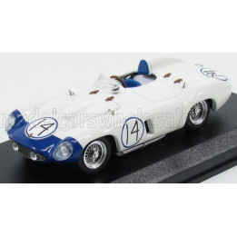 ART MODEL FERRARI 857 S SPIDER N 14 CUBA 1957 P.HILL - WHITE BLUE 1/43
