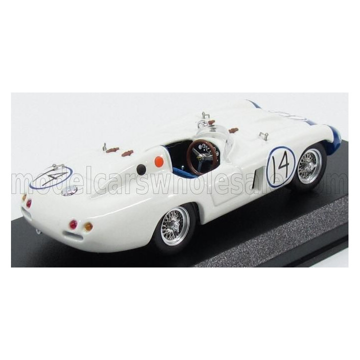 ART MODEL FERRARI 857 S SPIDER N 14 CUBA 1957 P.HILL - WHITE BLUE 1/43