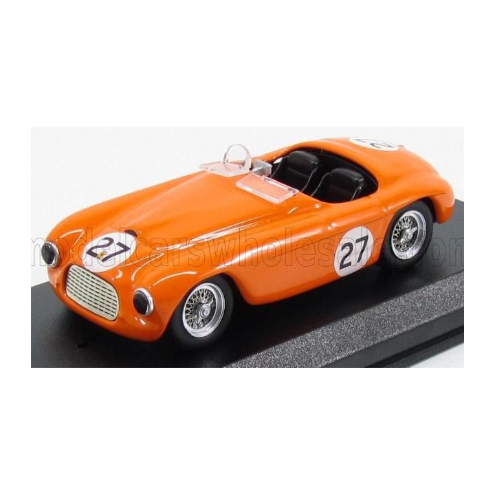 ART MODEL FERRARI 166 BARCHETTA SPIDER N 27 WINNER ZANDVOORT 1950 H.ROOSDORP - ORANGE 1/43
