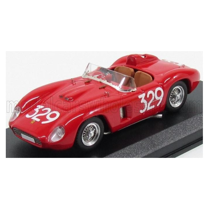 ART MODEL FERRARI 500TR SPIDER ch.0608 N 329 GIRO DI SICILIA 1957 G.MUNARON - RED 1/43