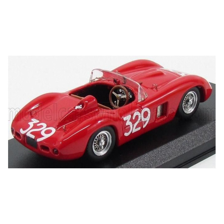 ART MODEL FERRARI 500TR SPIDER ch.0608 N 329 GIRO DI SICILIA 1957 G.MUNARON - RED 1/43