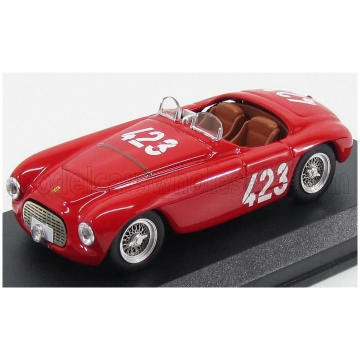 ART MODEL FERRARI 166MM BARCHETTA SPIDER Ch.0034 N 423 WINNER GIRO DI SICILIA 1952 MARZOTTO - MARINI - RED 1/43