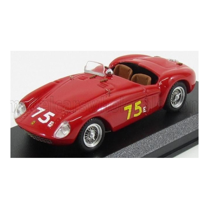 ART MODEL FERRARI 500 MONDIAL SPIDER ch.0438 N 75 WINNER EM SANTA BARBARA S+1.5 1955 B.PRINGLE - RED 1/43
