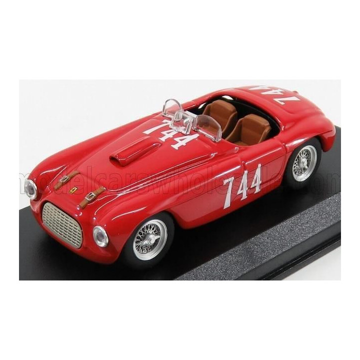 ART MODEL FERRARI 195S BARCHETTA SPIDER ch.0060 N 744 WINNER GIRO DELLA CALABRIA 1950 SERAFINI - SALAMI - RED 1/43