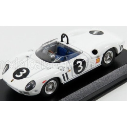 ART MODEL FERRARI 330P SPIDER ch.0818 N 3 CANADA MOSPORT GP 1964 L.SCARFIOTTI - WHITE 1/43