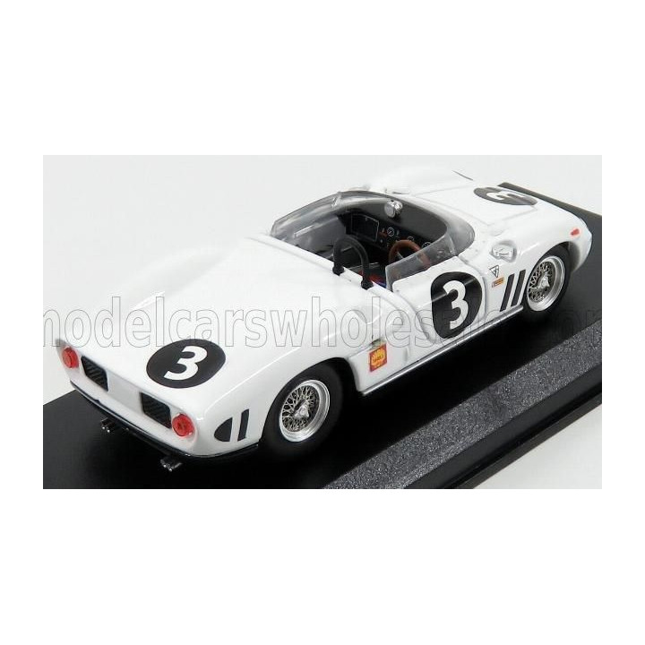 ART MODEL FERRARI 330P SPIDER ch.0818 N 3 CANADA MOSPORT GP 1964 L.SCARFIOTTI - WHITE 1/43