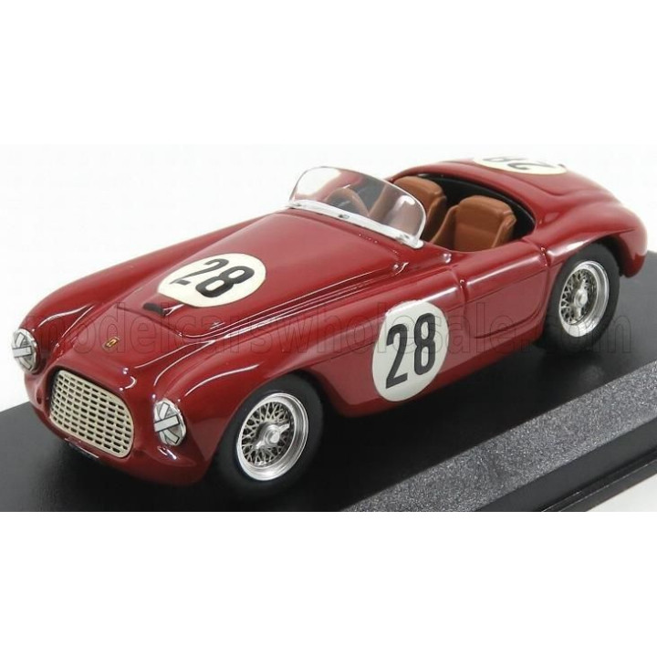 ART MODEL FERRARI 166 MM BARCHETTA N 28 (CHASSIS N 0790) 6th CLASS PORTUGAL GRAND PRIX 1952 C.BIONDETTI - RED 1/43