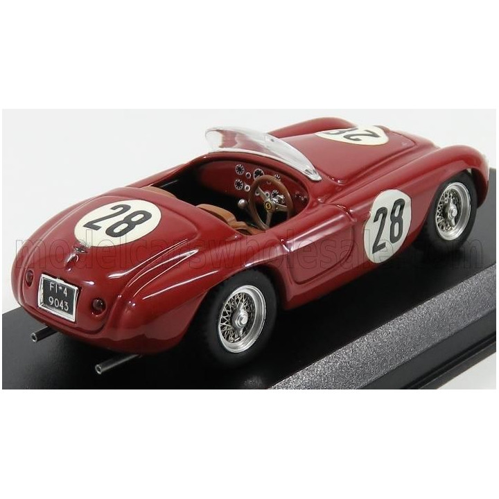 ART MODEL FERRARI 166 MM BARCHETTA N 28 (CHASSIS N 0790) 6th CLASS PORTUGAL GRAND PRIX 1952 C.BIONDETTI - RED 1/43
