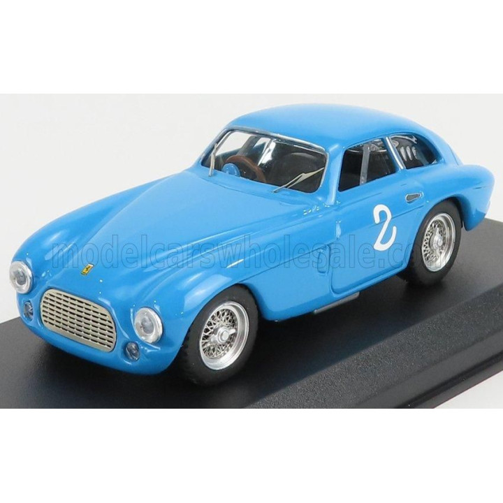 ART MODEL FERRARI 166MM BERLINETTA ch.0042 N 2 4th CIRCUITO DO PORTO 1950 Y.SIMON - BLUE 1/43