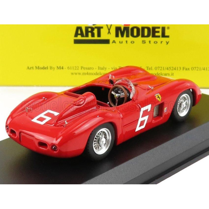 ART MODEL FERRARI 500TR ch0612 N 6 WINNER PRELIMINARY SMARTT FIELD 1956 E.LUNKEN - RED 1/43