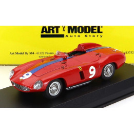 ART MODEL FERRARI 750 MONZA SPIDER N 9 WINNER AGADIR MAROCCO GP 1955 MIKE SPARKEN - RED 1/43