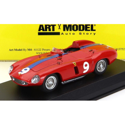 ART MODEL FERRARI 750 MONZA SPIDER N 9 WINNER AGADIR MAROCCO GP 1955 MIKE SPARKEN - RED 1/43