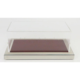 ATLANTIC VETRINA DISPLAY BOX GOODWOOD BASE IN LEGNO - WOOD MAHOGANY BASE - Lungh.LENGHT cm 23.0 X Largh.WIDTH cm 12.0 X Alt.HEIG