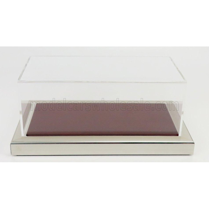 ATLANTIC VETRINA DISPLAY BOX GOODWOOD BASE IN LEGNO - WOOD MAHOGANY BASE - Lungh.LENGHT cm 23.0 X Largh.WIDTH cm 12.0 X Alt.HEIG
