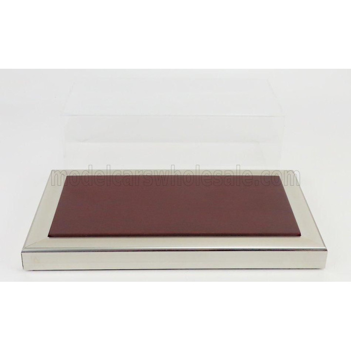 ATLANTIC VETRINA DISPLAY BOX GOODWOOD BASE IN LEGNO - WOOD MAHOGANY BASE - Lungh.LENGHT cm 23.0 X Largh.WIDTH cm 12.0 X Alt.HEIG