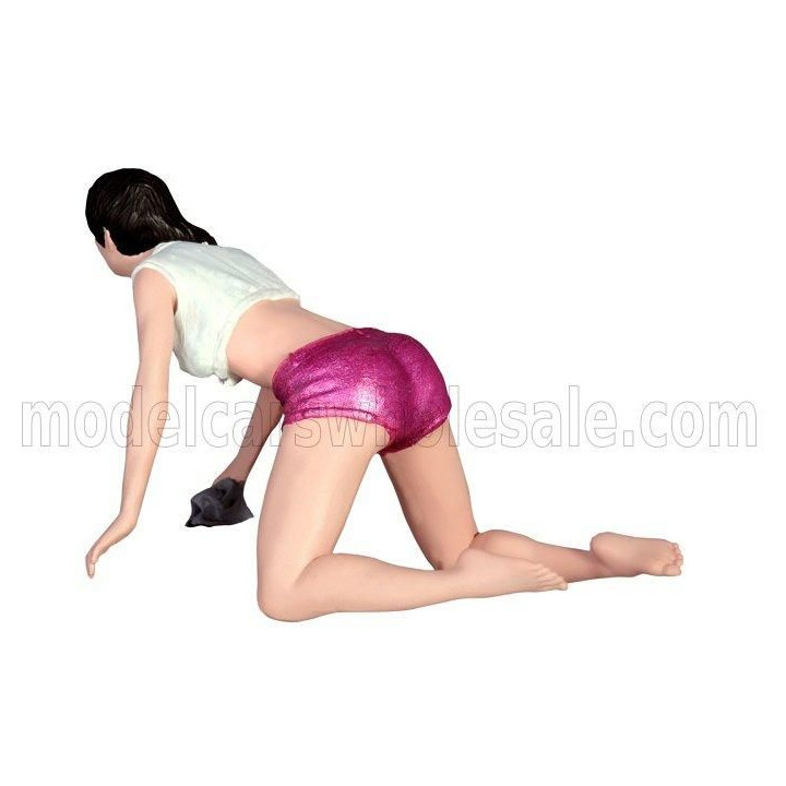 ATLANTIC FIGURES CAR WASHER GIRL - KIM - VARIOUS 1/12