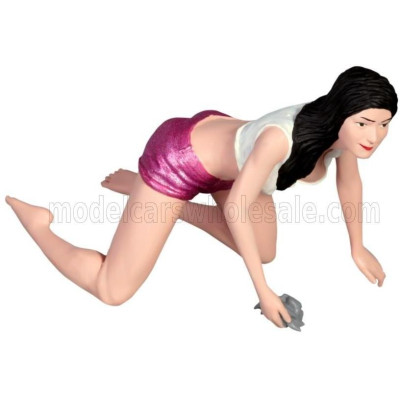 ATLANTIC FIGURES CAR WASHER GIRL - KIM - VARIOUS 1/18