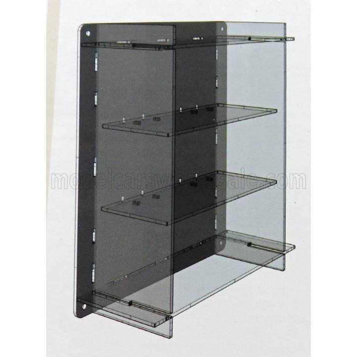 ATLANTIC VETRINA DISPLAY BOX ESPOSITORE - FOR 3 CARS 1/18 Lungh.LENGHT cm 36.8 X Largh.WIDTH cm 12.5 X Alt.HEIGHT cm 44.9 (altez