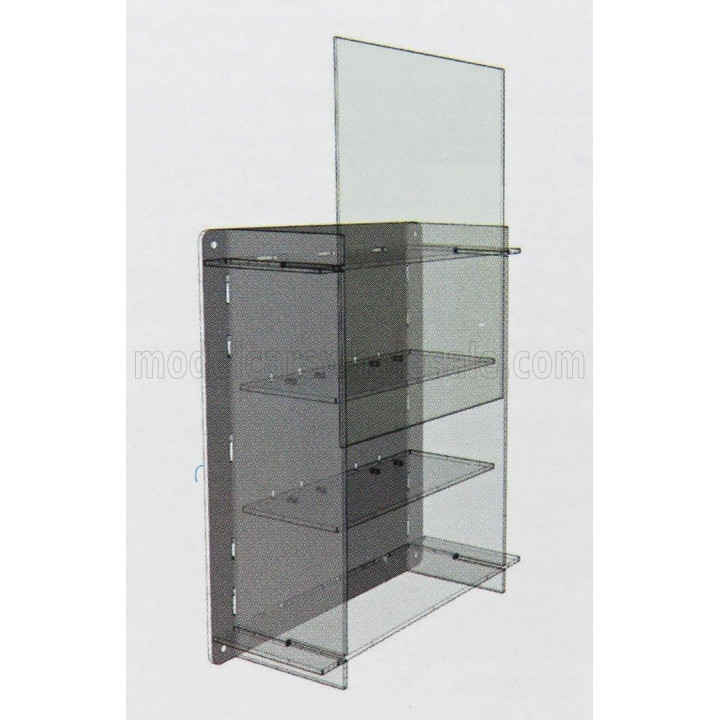 ATLANTIC VETRINA DISPLAY BOX ESPOSITORE - FOR 3 CARS 1/18 Lungh.LENGHT cm 36.8 X Largh.WIDTH cm 12.5 X Alt.HEIGHT cm 44.9 (altez