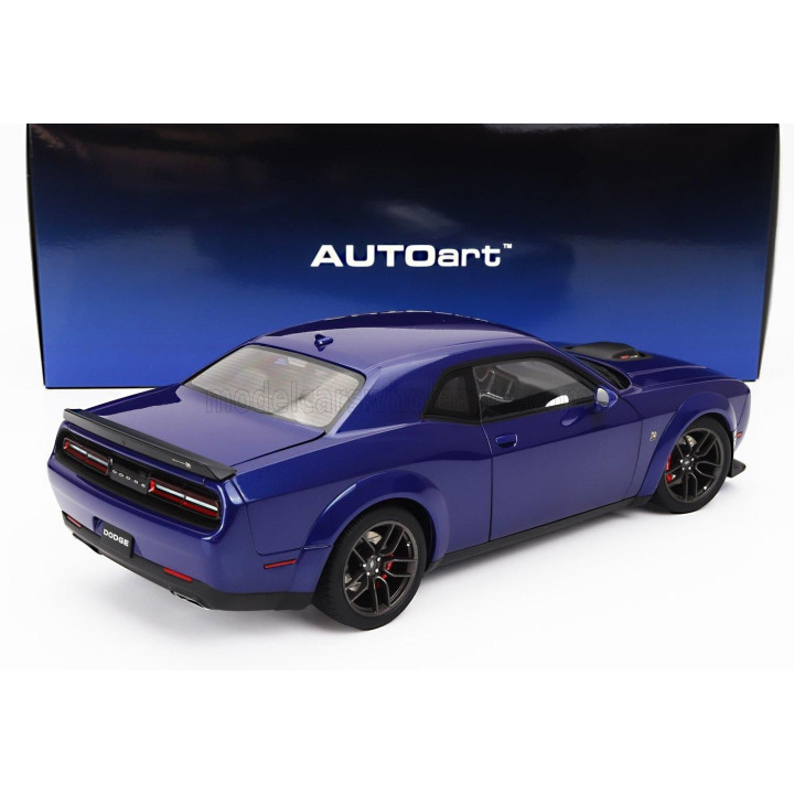 AUTOART DODGE CHALLENGER R/T SCAT PACK WIDEBODY 2022 - INDINGO BLUE 1/18