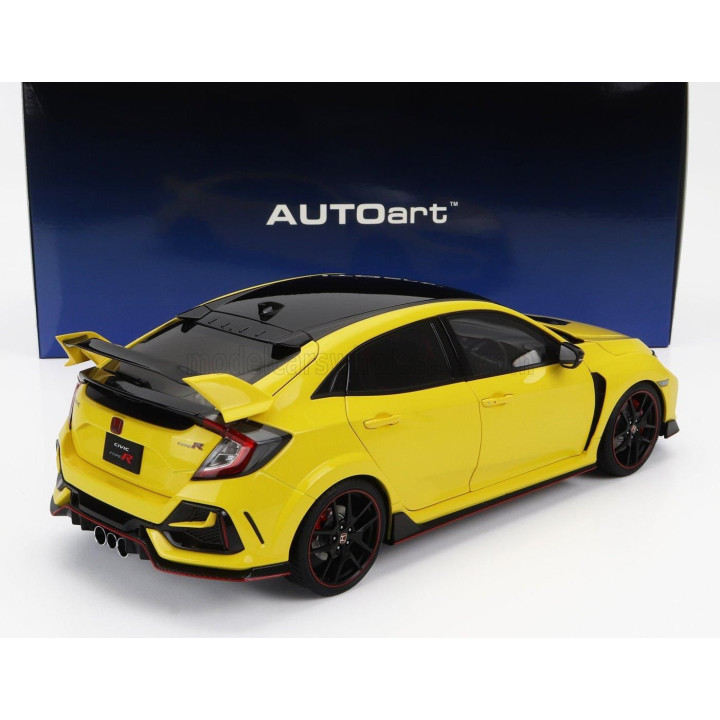 AUTOART HONDA CIVIC TYPE R (FK8) 2021 - YELLOW 1/18