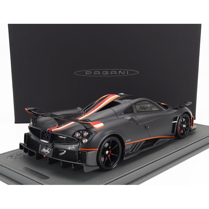 BBR MODELS PAGANI IMOLA 2020 - CON VETRINA - WITH SHOWCASE - CARBON FIBER MATT BLACK 1/18