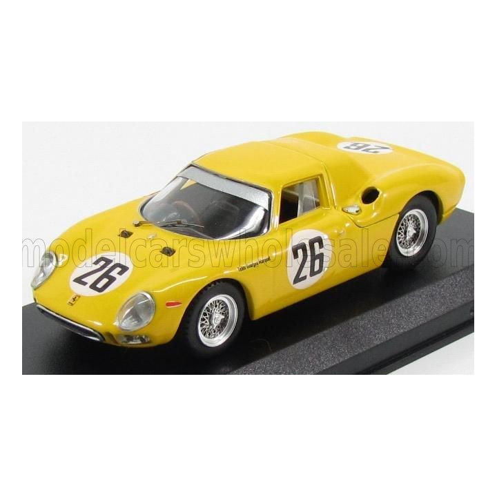 BEST MODEL FERRARI 250LM 3.3L V12 ch. n6313 TEAM PIERRE DUMAY N 26 2nd 24h LE MANS 1965 PIERRE DUMAY - GUSTAVE GOSSELIN - YELLOW