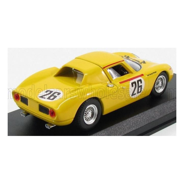 BEST MODEL FERRARI 250LM 3.3L V12 ch. n6313 TEAM PIERRE DUMAY N 26 2nd 24h LE MANS 1965 PIERRE DUMAY - GUSTAVE GOSSELIN - YELLOW