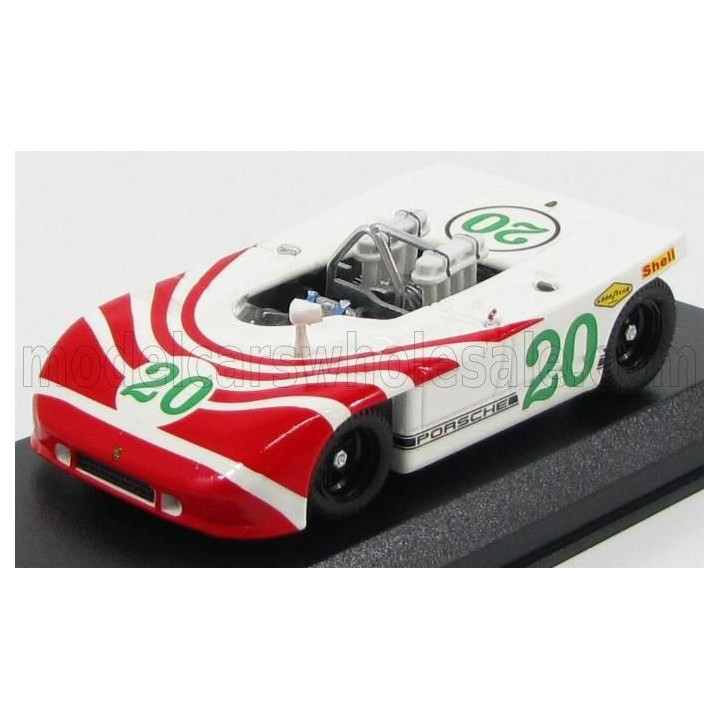 BEST MODEL PORSCHE 908/3 N 20 TARGA FLORIO 1970 ELFORD - HERRMANN - WHITE RED 1/43